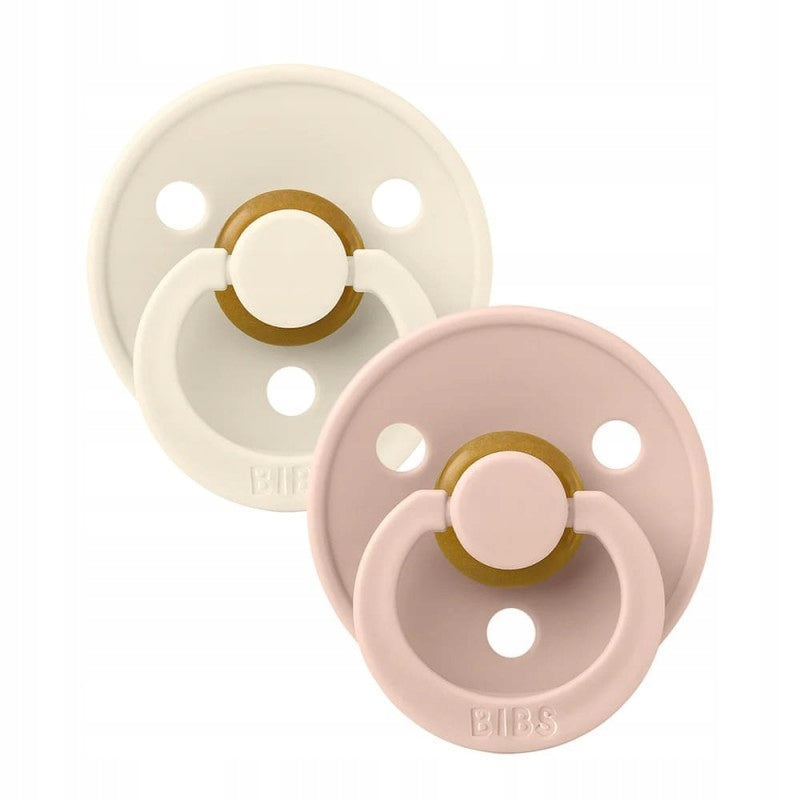 BIBS COLOUR smoczki uspokajające 2pack kauczuk 6msc+