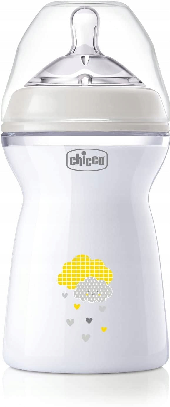 CHICCO NaturalFeeling cumisüveg 330 ml 6 hónap+ gyors folyás