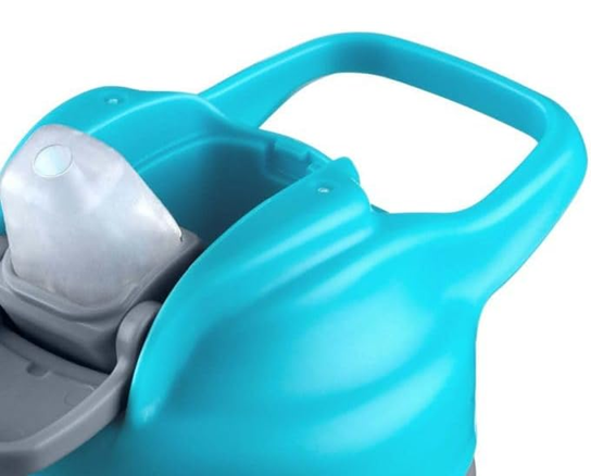 CHICCO Pop-up Cup auslaufsicherer Becher mit Trinktülle und Strohhalm 350 ml 2 Jahre+