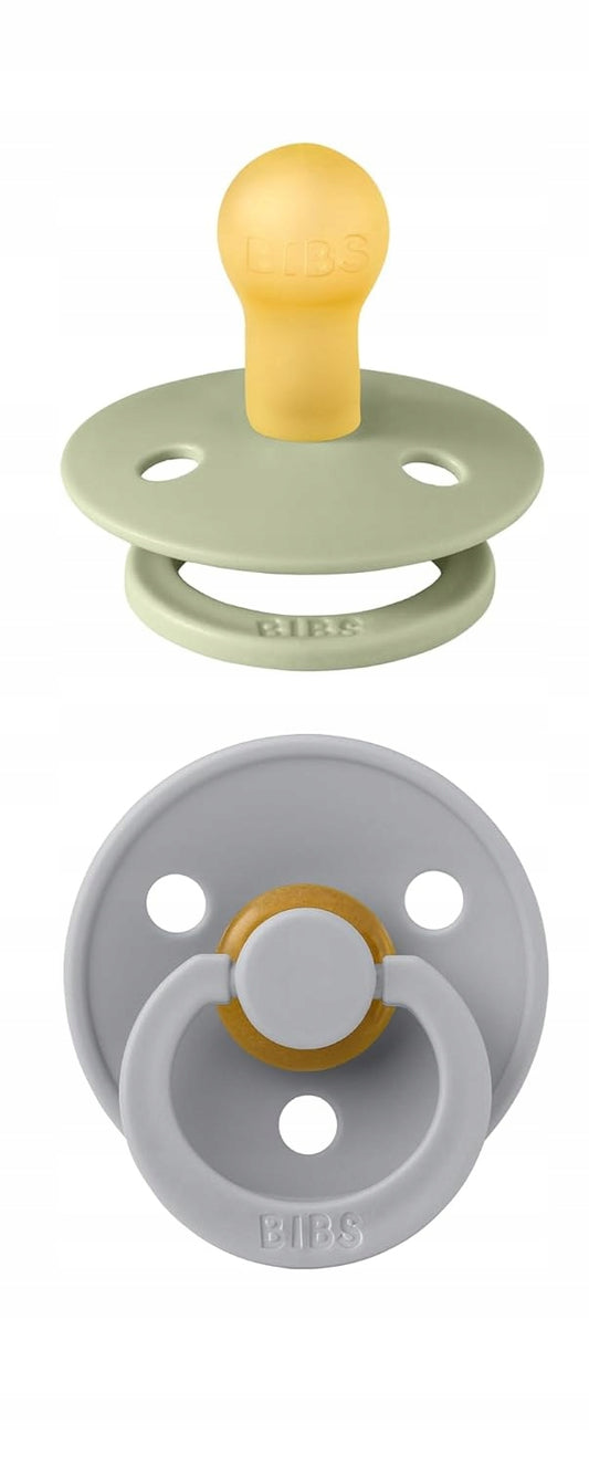 BIBS COLOUR nyugtató cumik 2db-os csomag, kaucsuk, 0–6 hónap