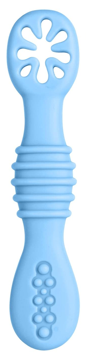 VICLOON Sticky Spoon silikonowa łyżeczka 2,5 x 10 cm 4 m+ niebieska