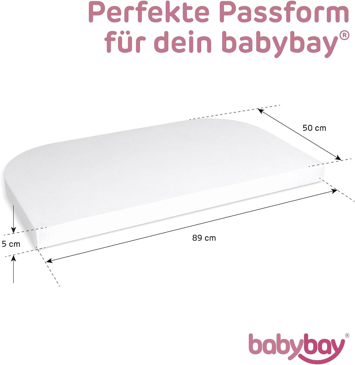 BABYBAY gumis jersey lepedő DELUXE 89x50 cm