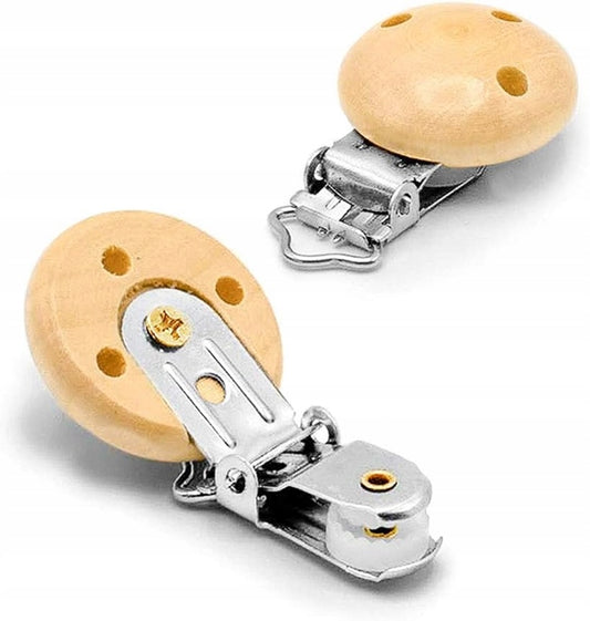 RUBY Artestar clips de madera para cadena de chupete 16 unidades