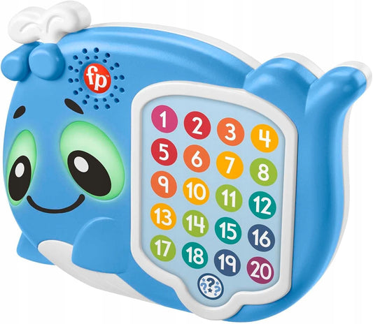 FISHER-PRICE interaktív BÁLNA fényekkel, 120 dallam, német nyelvű mondatok