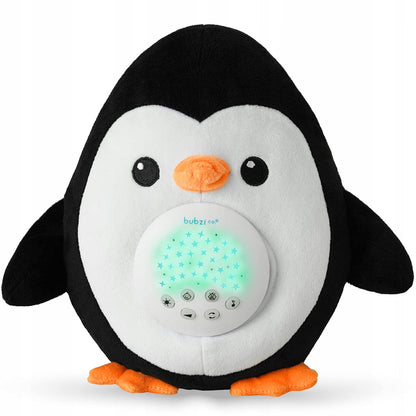 BUBZI Kuscheltier, Sternenhimmel-Projektor, 20 Töne PINGUIN 20 cm