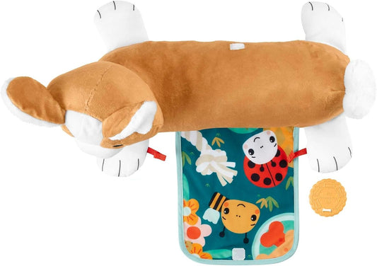 FISHER-PRICE HJW10 hason fekve használható játékos kutyus, 29,2 x 43,2 cm