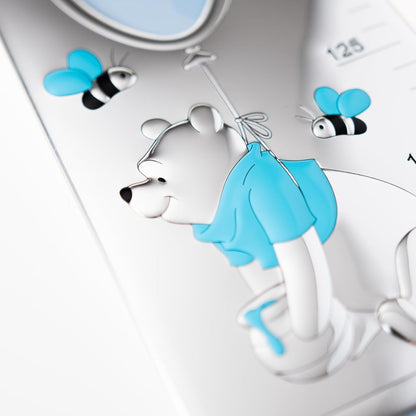 VALENTI Disney Micimackó magasságmérő ezüstből és fából, 140 cm
