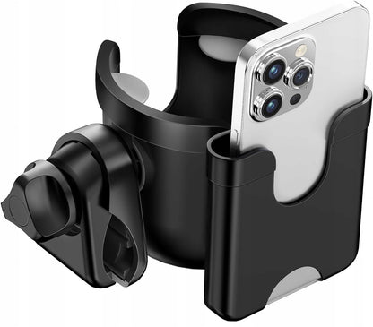 GUISEAPUE support universel pour gobelet et téléphone pour poussette, vélo, trottinette