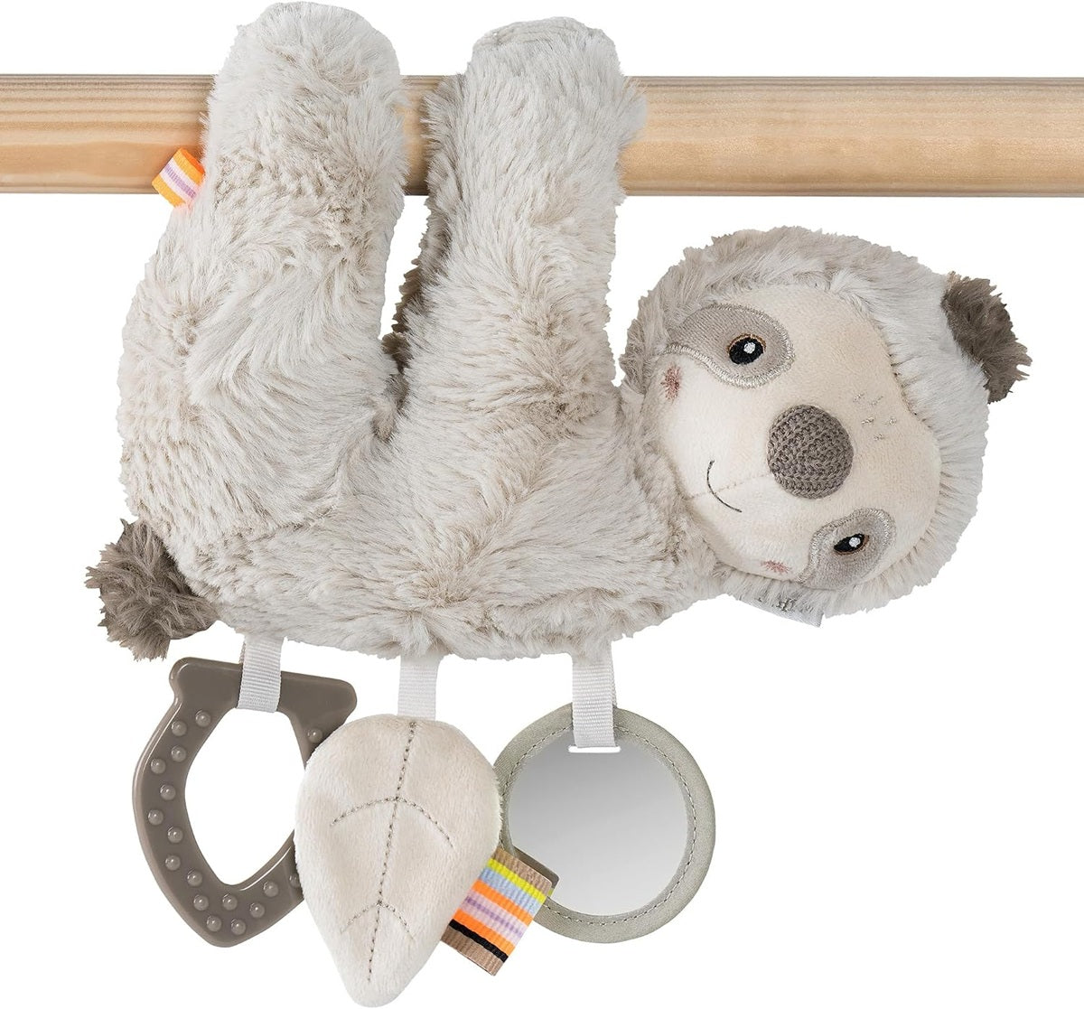 FEHN Activity plüss LAJHÁR babakocsi- és autósülés-függő játék, 22 cm