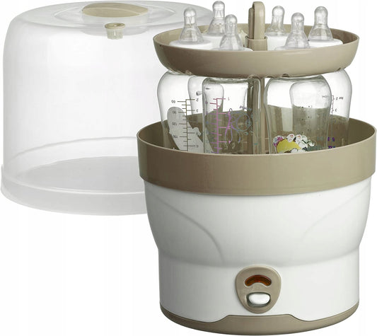 BABYRUF BS29 elektrischer Dampfsterilisator für 6 Flaschen in 11 Min. + Zange