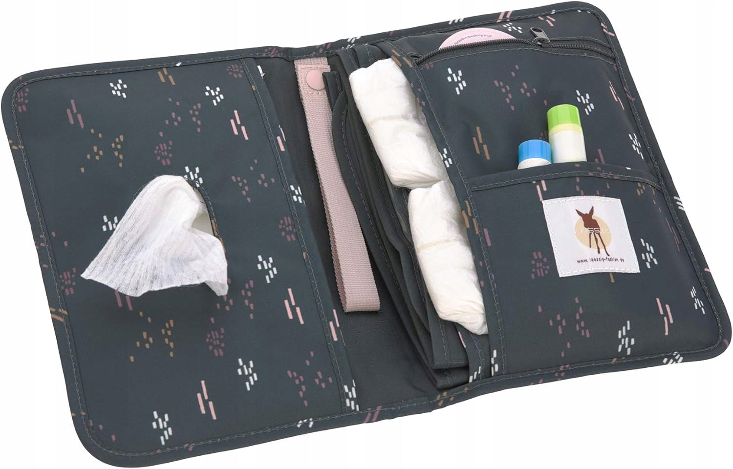 LASSIG diaper and wipes organizer + changing mat