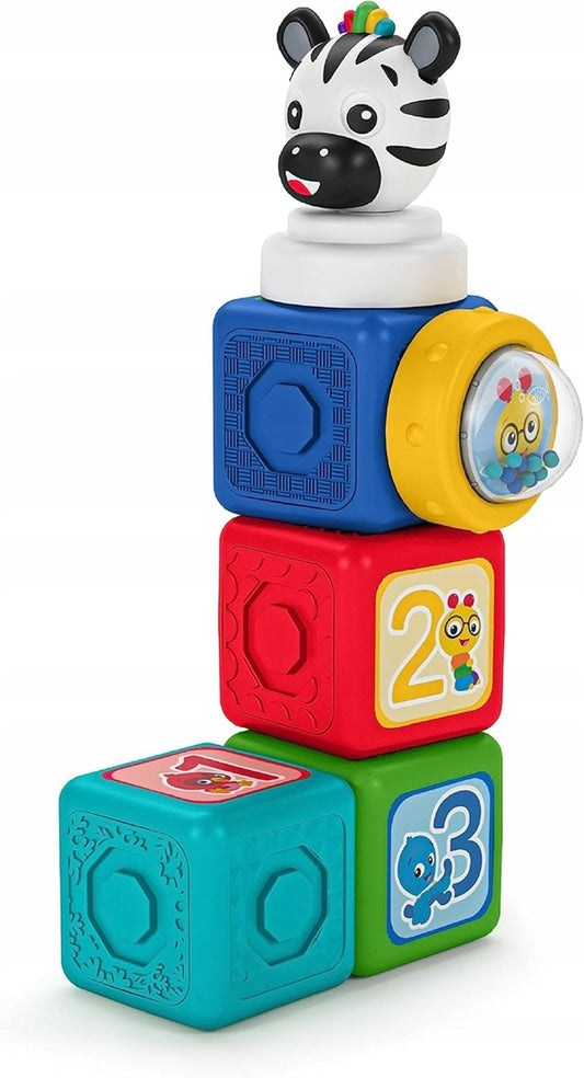BABY EINSTEIN Connectables Add & Stack mágneses építőkockák 6 db