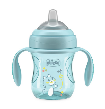 CHICCO Transition Cup non-spill cup with spout and handles, 200 ml, 4+ months