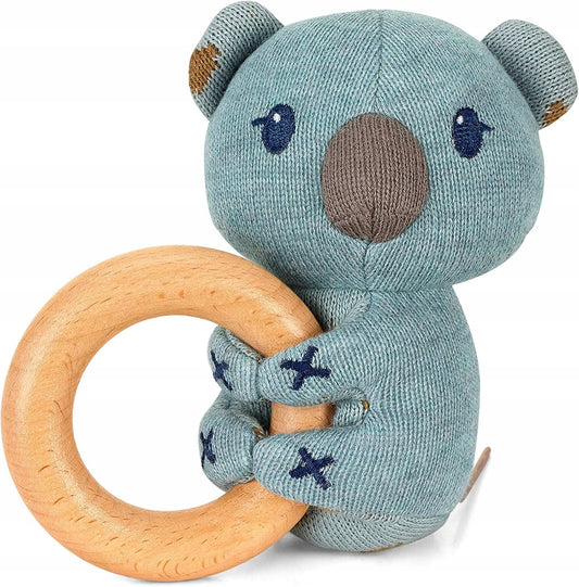 STERNTALER bawełniano-drewniany chwytak KOALA 12 cm "N