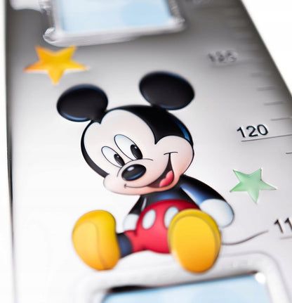 VALENTI Disney Mickey Mouse groeimeter van zilver en hout 140 cm