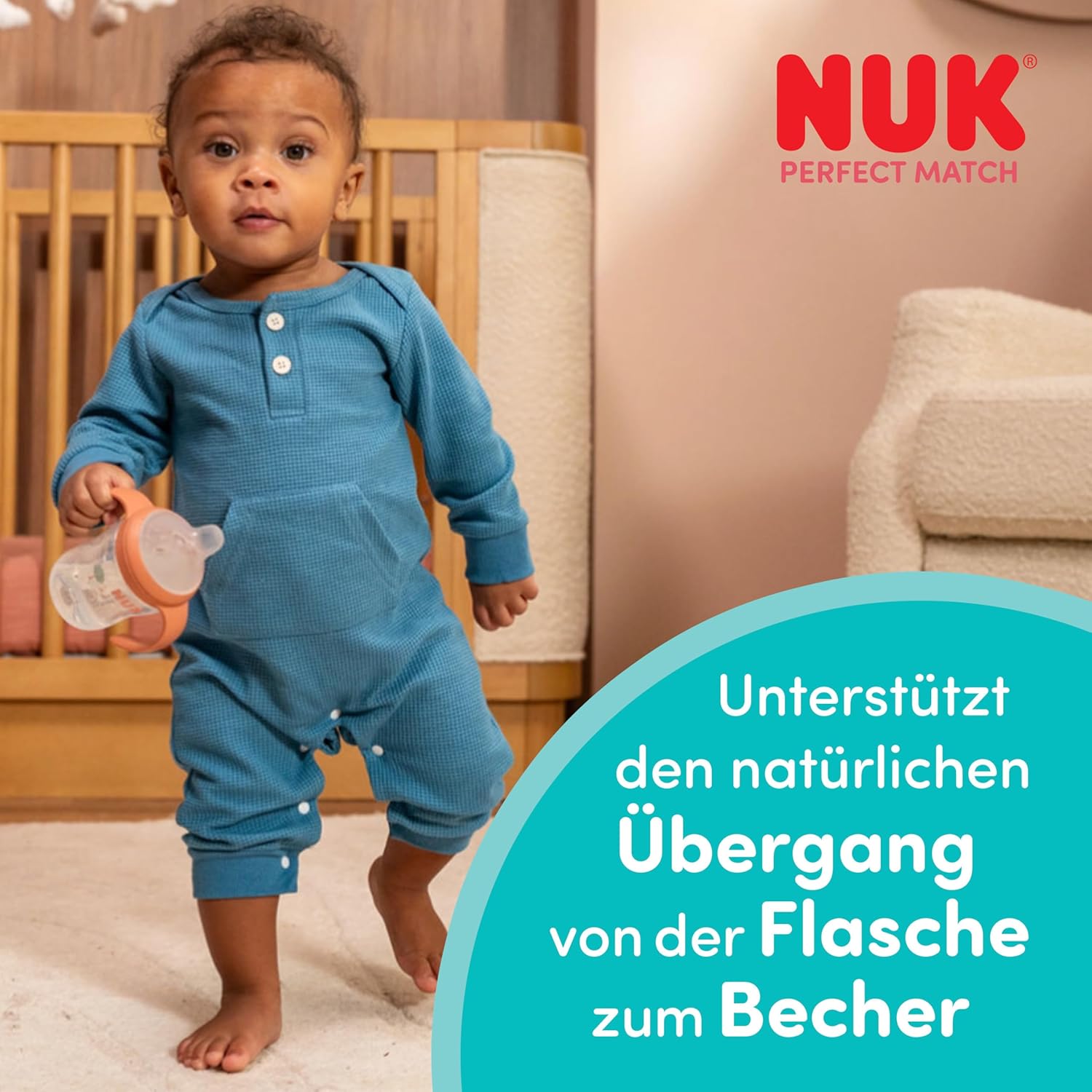 NUK Perfect Match Learner tanulópohár 150 ml 6 hó+