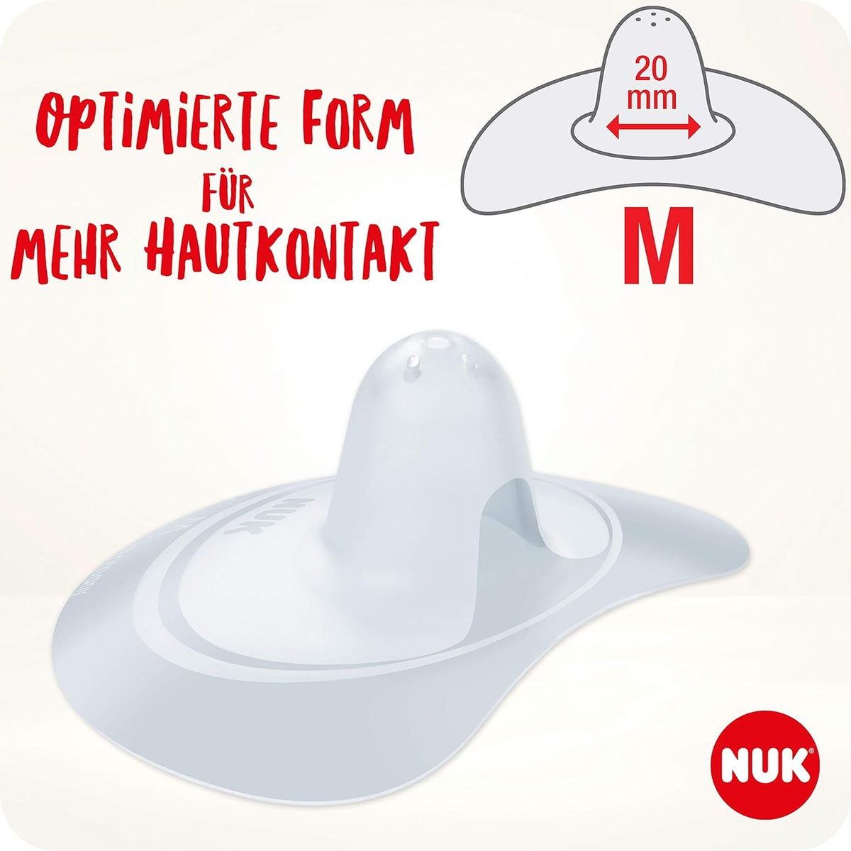 NUK mellbimbóvédő szoptatáshoz 20 mm M méret 2 db