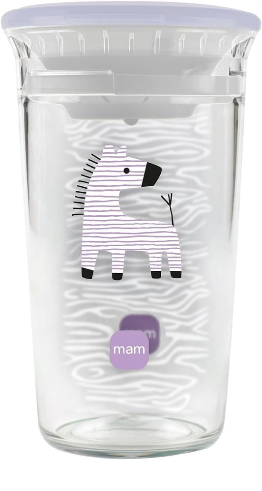 MAM Easy to Drink Cup 360°-os csőrös pohár 290 ml 8 hó+ ZEBRA