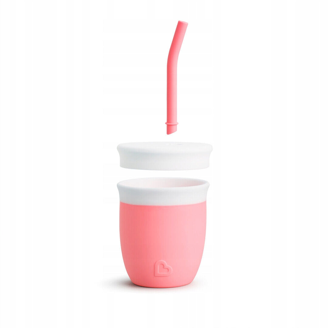MUNCHKIN C'est Silicone! kubek ze słomką 6msc+ 120ml
