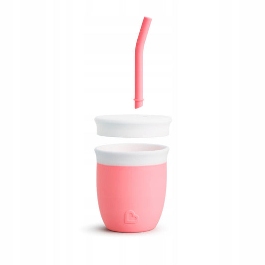 MUNCHKIN C'est Silicone! szilikonpohár szívószállal, 6 hónapos kortól, 120 ml