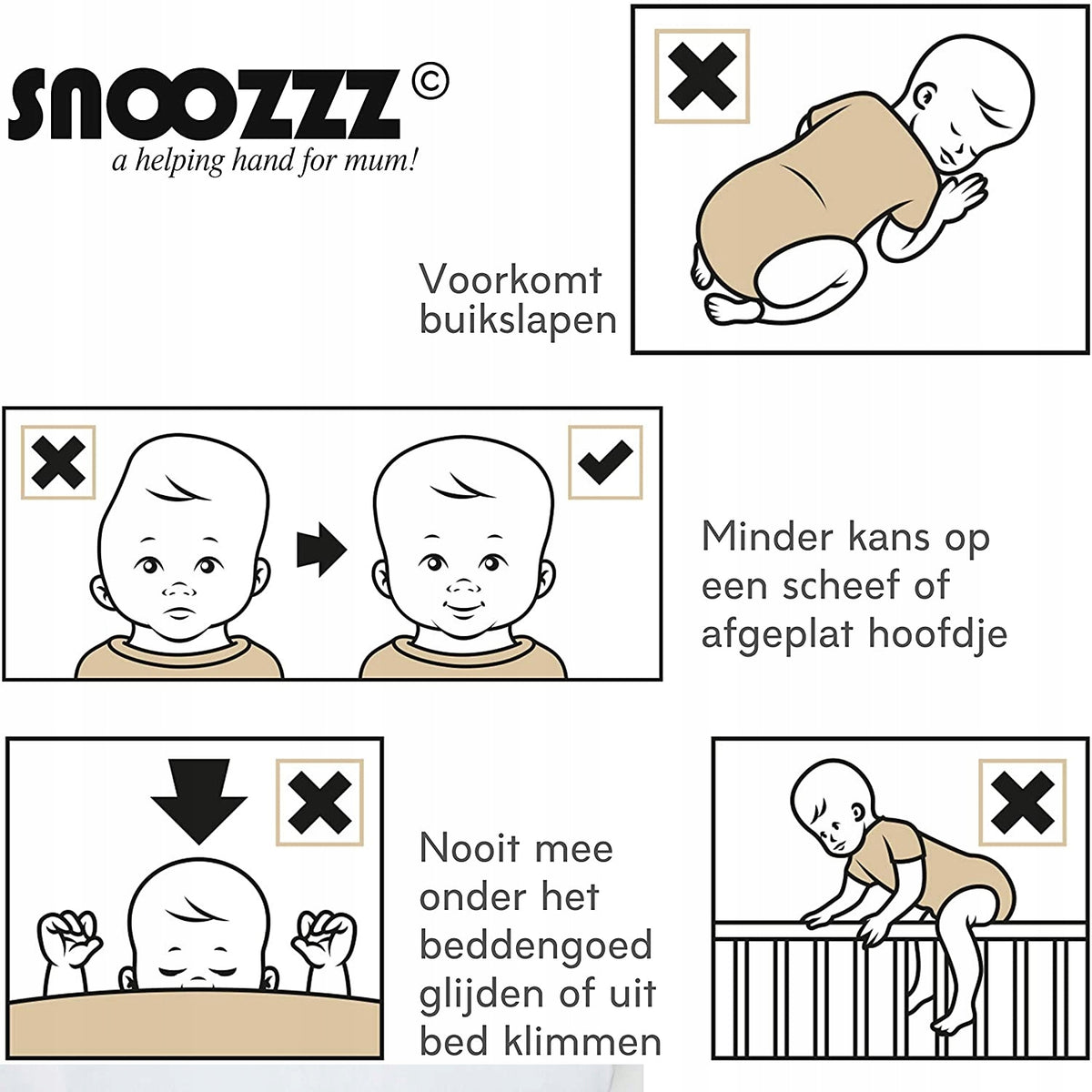 SNOOZZZ poziționer de somn suport pentru reflux