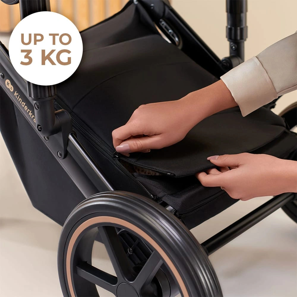 KINDERKRAFT PRIME2 PRO 3 az 1-ben multifunkciós babakocsi 22kg-ig + MINK PRO autósülés