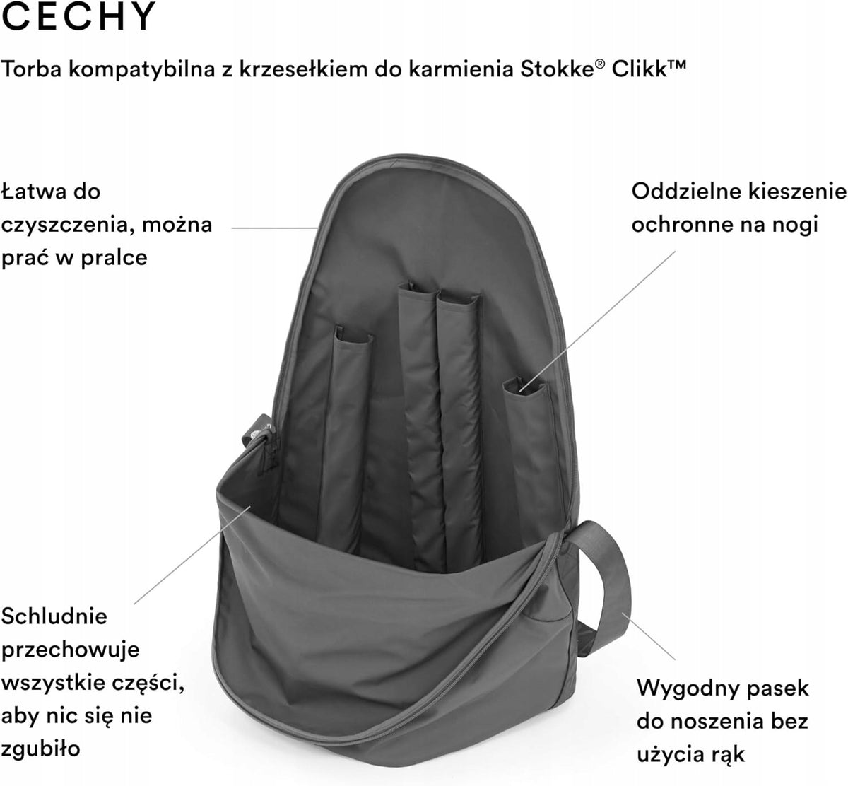 STOKKE CLIKK torba na krzesełko do karmienia