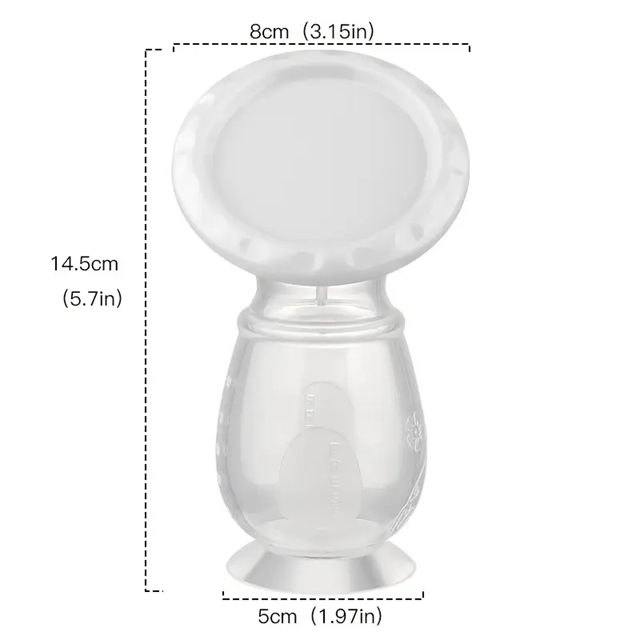 Szilikon tejgyűjtő 90ml
