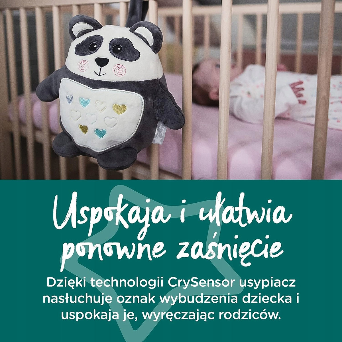 TOMMEE TIPPEE Pip a Panda PLÜSSJÁTÉK éjszakai fény