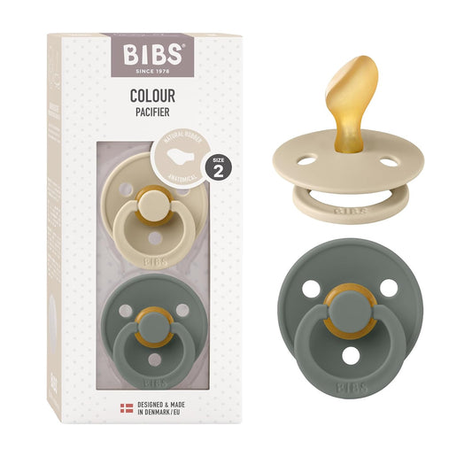 BIBS COLOUR succhietti calmanti 2 pezzi caucciù 6 mesi+ ANATOMICI