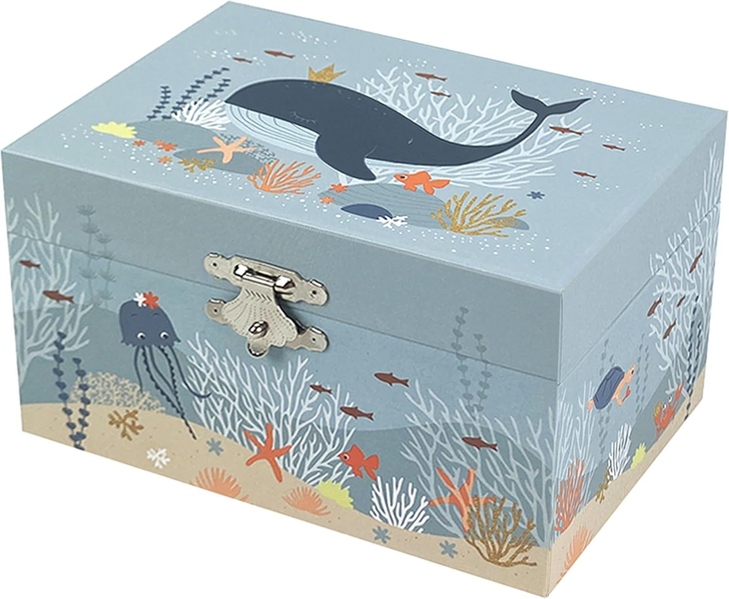 TROUSSELIER szkatułka z nakręcaną pozytywką świecącą w ciemności OCEAN – zdjęcie produktu 3
