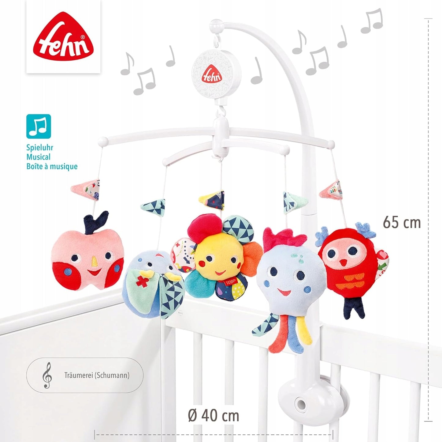 FEHN Color Friends KARUZELA do łóżeczka
