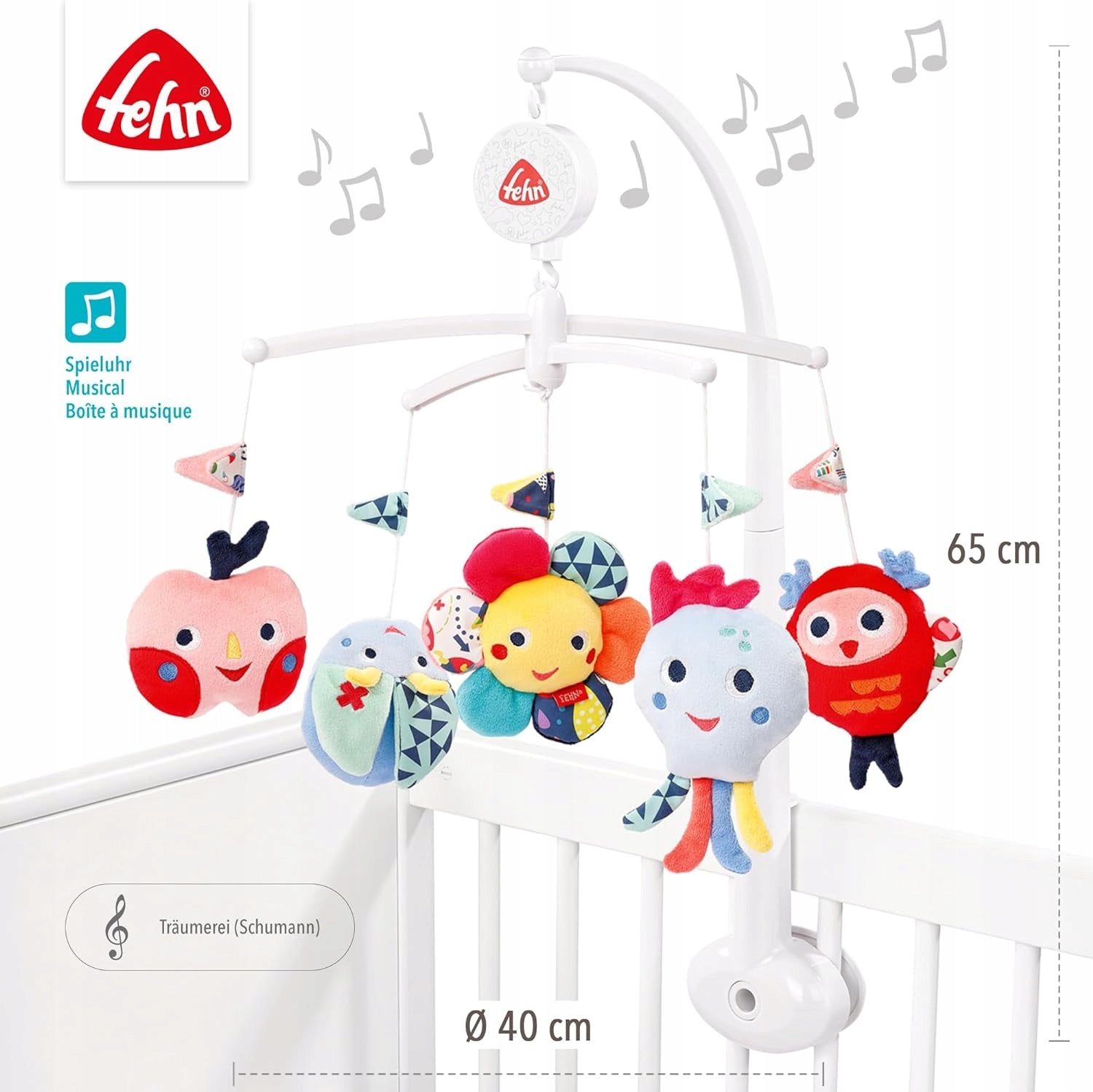 FEHN Color Friends KARUZELA do łóżeczka