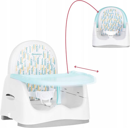 BADABULLE chaise haute avec tablette REHAUSSEUR