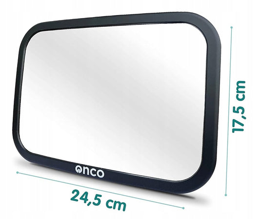 Oglindă auto ONCO pentru supravegherea copilului 17,5 x 24,5 cm