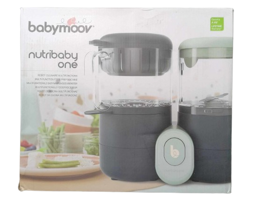 BABYMOOV Nutribaby One robot kuchenny 4w1 2000ml czarno-zielony parowar, blender, rozmrażacz i podgrzewacz