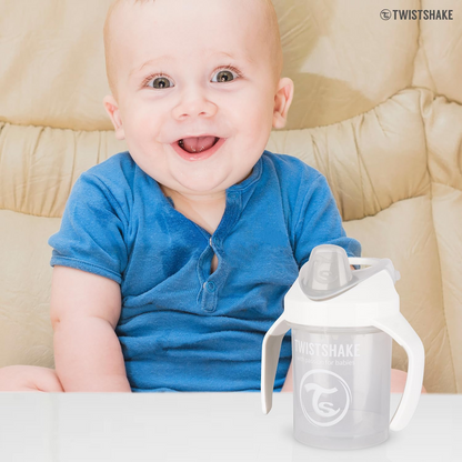TWISTSHAKE Mini Cup cseppmentes itatópohár szívószállal és keverővel 230 ml 4 hónap+