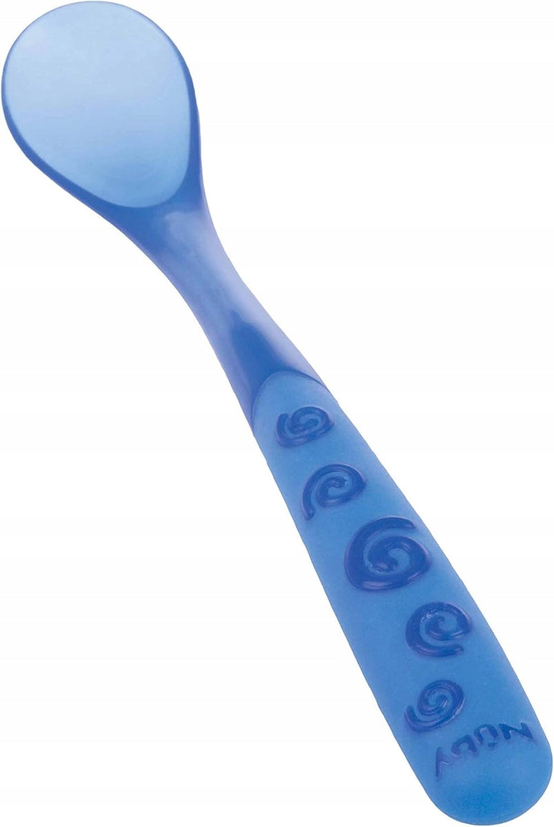 NUBY cucchiaini con punta morbida e manico lungo 6m+ 3 pezzi
