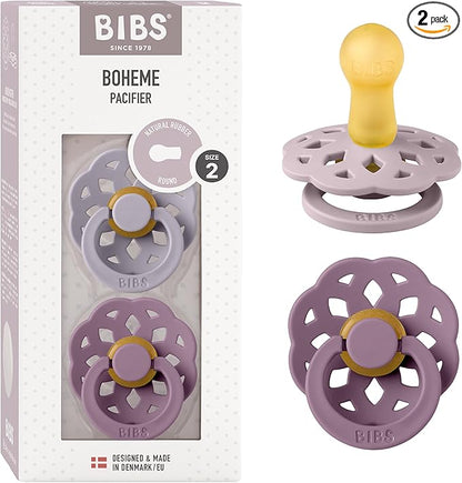 BIBS BOHEME πιπίλες 2pack καουτσούκ 6+ μηνών