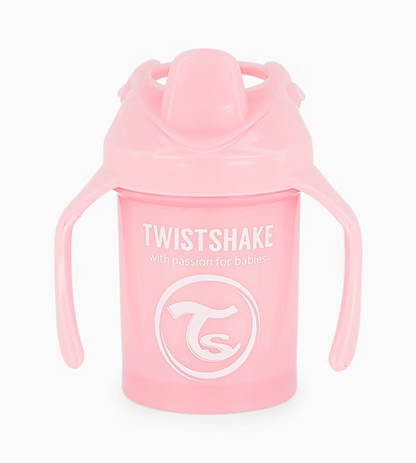 TWISTSHAKE Mini Cup Auslaufsicherer Becher mit Trinkschnabel und Mixer 230 ml 4 Monate+