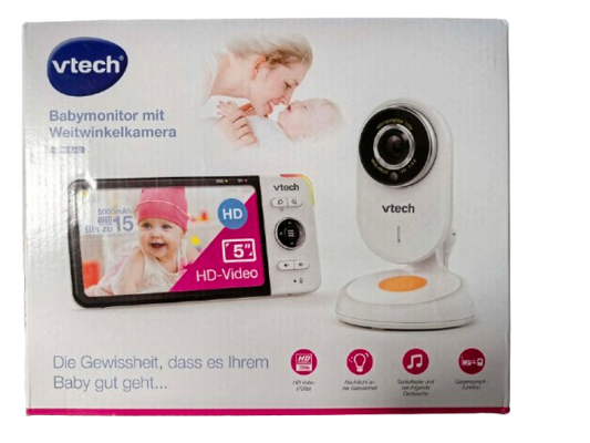 VTECH VM818 HD elektronikus bébiőr széles látószögű kamerával 5" LCD
