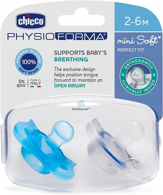 CHICCO PhysioForma smoczek x2 2-6m MINI SOFT
