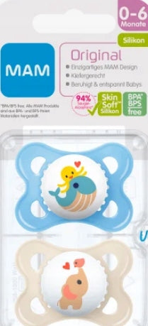MAM ORIGINAL nyugtató cumi x2 0–6 hó