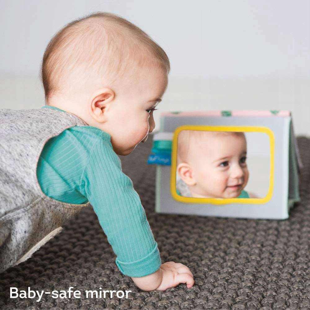 TAF TOYS livre sensoriel contrasté MIROIR