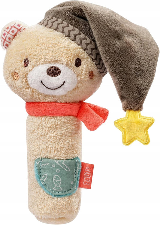 FEHN plüss csörgő sípolóval MIŚ BRUNO 17 cm