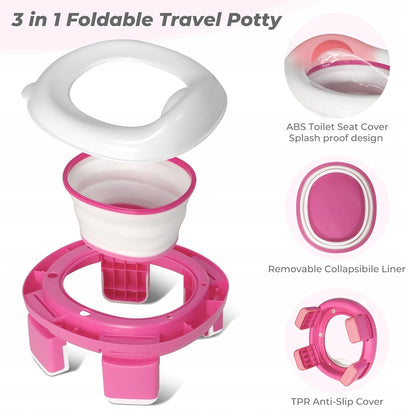 TYRY.HU 3in1 Reise-Töpfchen Toilettensitz + Beutel