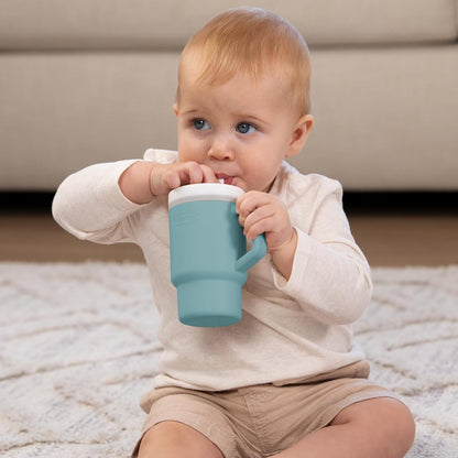 INFANTINO My 1st Tumbler szilikon csőrös itatópohár 266 ml 6 hó+