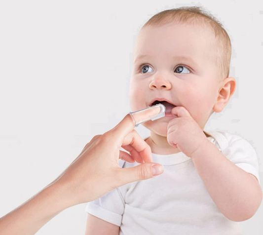 LOLA KIDS silikonowa szczoteczka do zębów na palec + etui