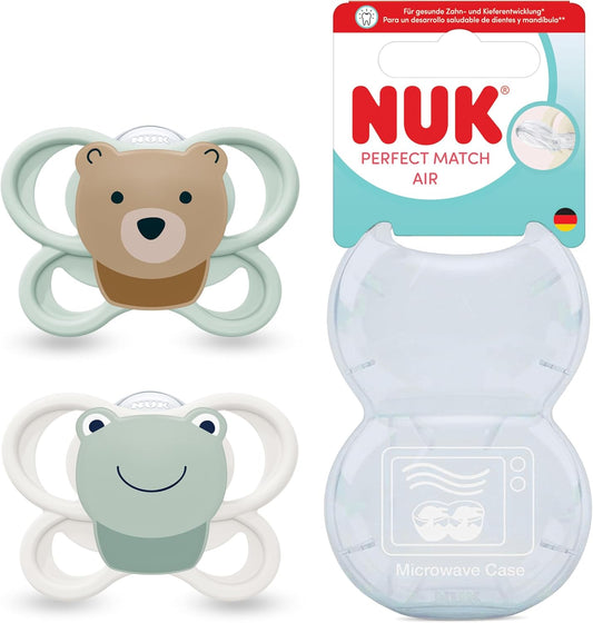 NUK Perfect Match Air nyugtatócumi 0-6 hó x2