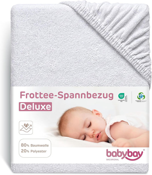 BABYBAY prześcieradło z gumką i membraną 89x50 cm